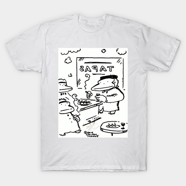 Tapas Bar Apes T-Shirt by WalterMoore